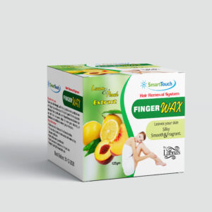 SmartTouch Finger Wax by Lubna’s – Lemon & Peach Extract (125gm) for Silky Smooth Skin