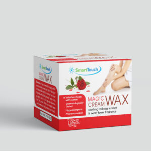 SmartTouch Magic Cream Wax by Lubna’s – Soothing Red Rose Extract (Water Washable & Microwaveable)