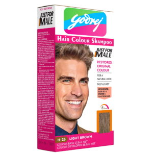 Yodrej Men Shampoo-In Hair Colour Light Brown (H-25)