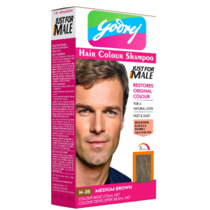 Yodrej Men Shampoo-In Hair Colour Medium Brown (H-35)