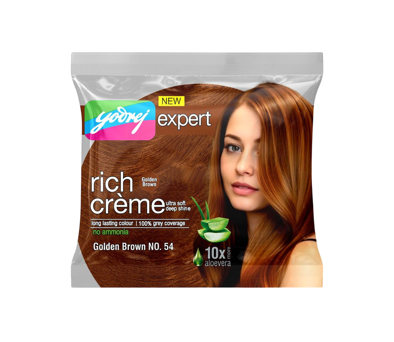 Yodrej Rich Crème Golden Brown No. 54 Hair Colour Cream